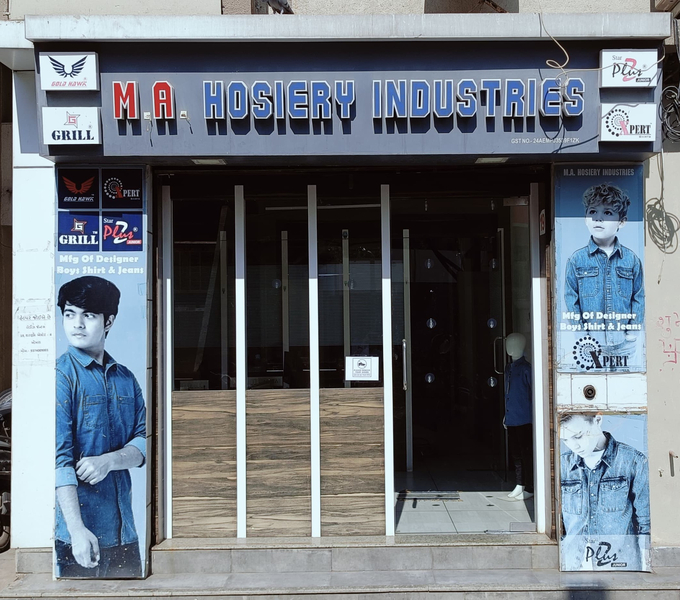 Cover photo of M A Hosiery Industries - best kids shirt and jeans manufacturer in ahmedabad